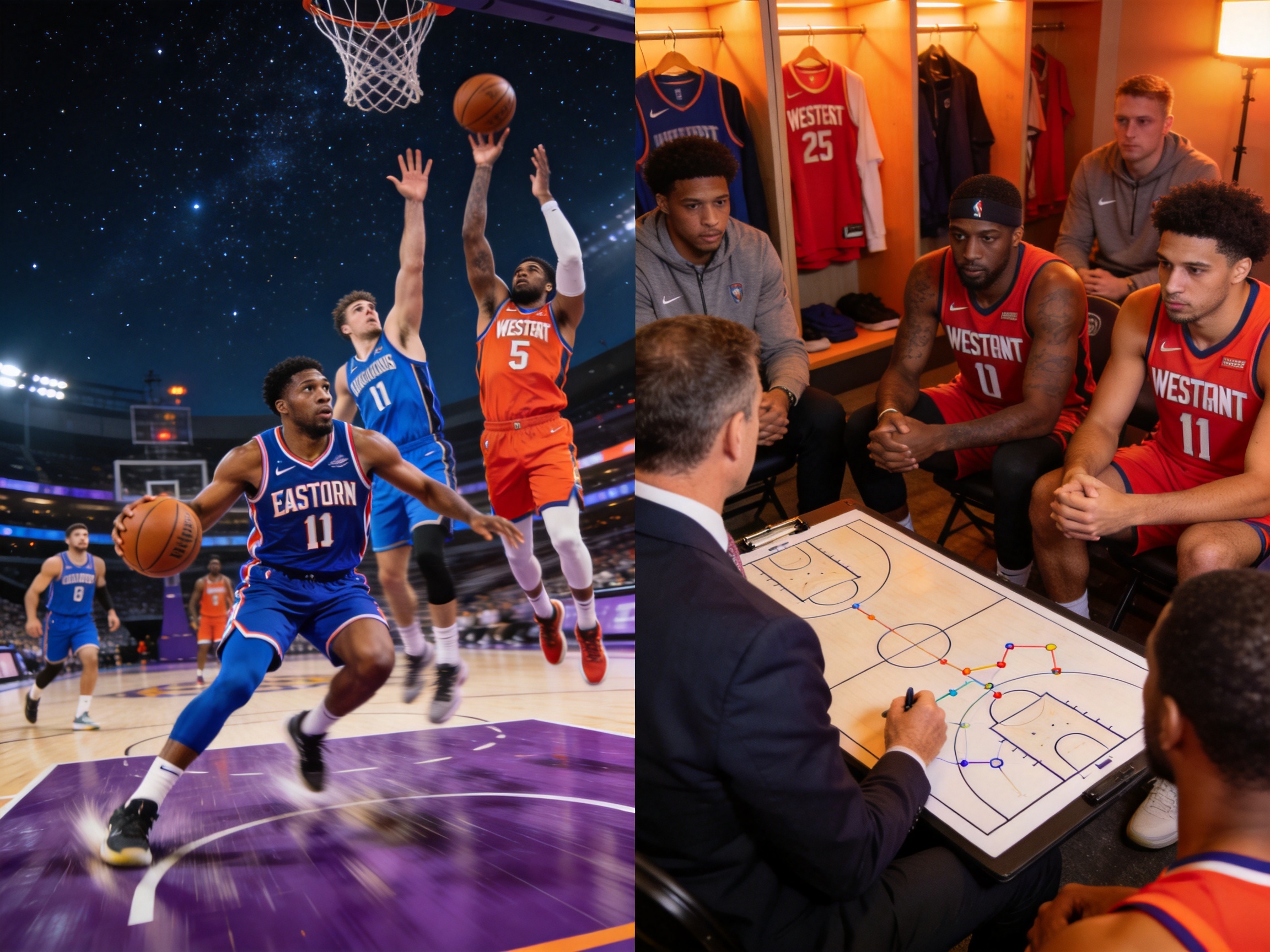 星空综合NBA季后赛专题，展示篮球赛场上的精彩瞬间